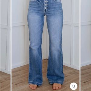 NWT- KanCan High rise flare leg jeans